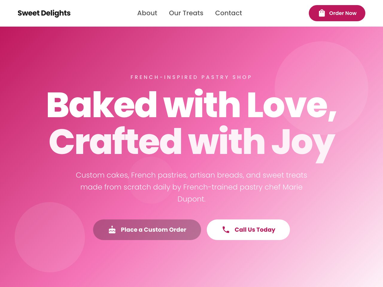 Sweet Delights Bakery